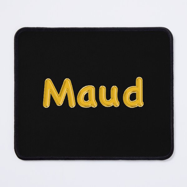 Item preview, Golden Balloon Maud Name Label (Black) designed and sold by NormadWorld.