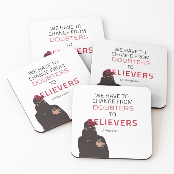 Item preview, DOUTBERS to BELIEVERS- Jurgen Klopp designed and sold by happy-capy.
