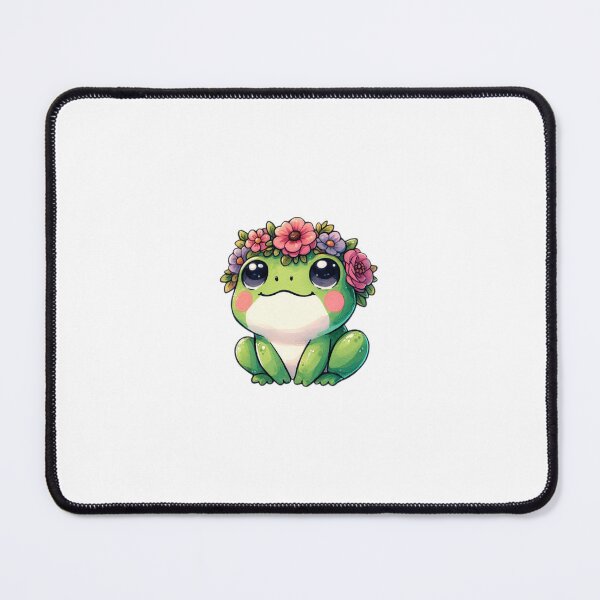 Item preview, Cute Frog with a Flowercrown designed and sold by MythsInc.