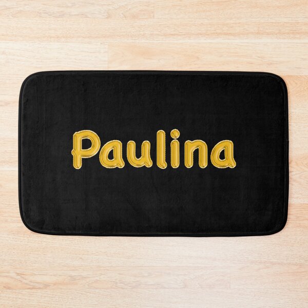Item preview, Golden Balloon Paulina Name Label (Black) designed and sold by NormadWorld.