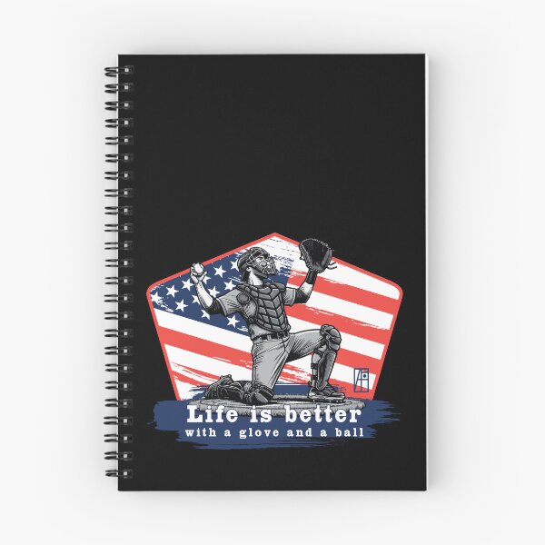 Item preview, USA - American BASEBALL - Life is better with a glove and a ball - color designed and sold by ArtProjectShop.