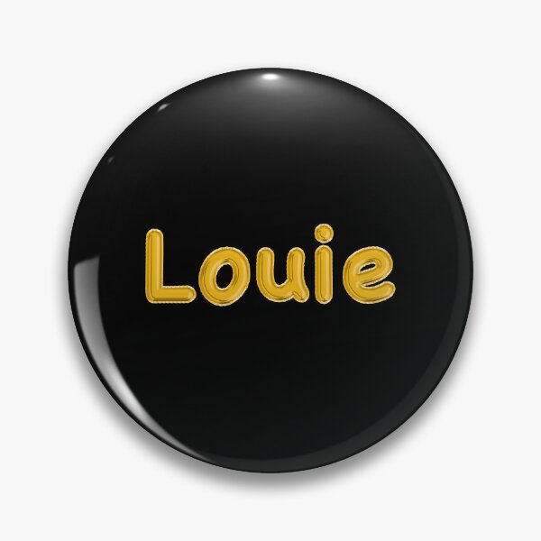 Item preview, Golden Balloon Louie Name Label (Black) designed and sold by NormadWorld.