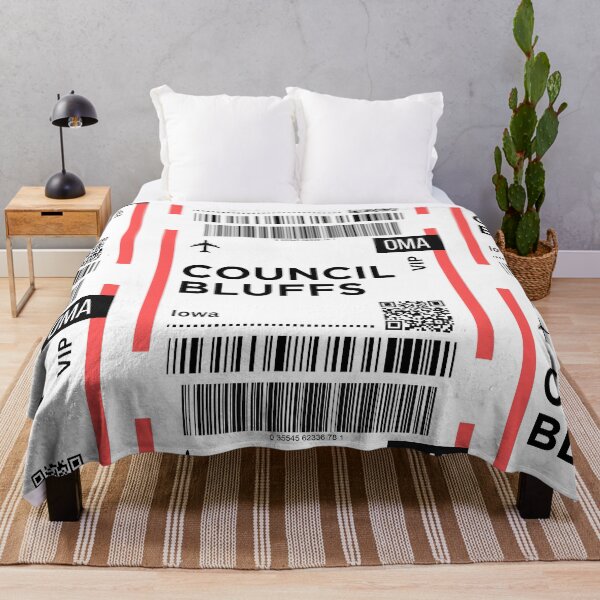 Item preview, Council Bluffs, Iowa Airplane Boarding Pass designed and sold by RoamInk.