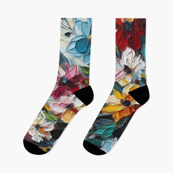 Item preview, flower acrylic painting abstract flowers watercolor designed and sold by justbejoker.