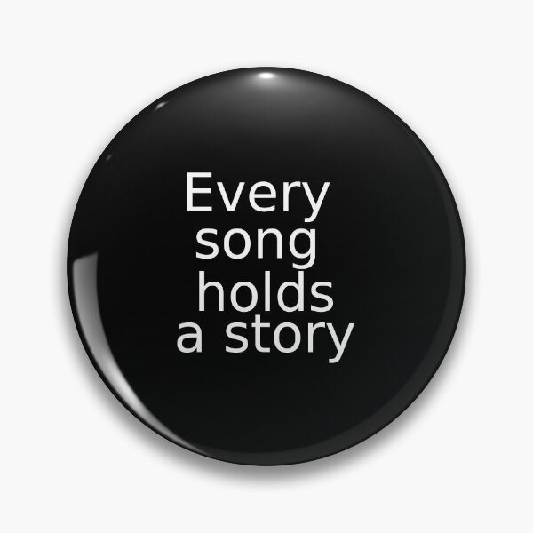 Item preview, Every song holds a story (white outline) designed and sold by Hi-kari.