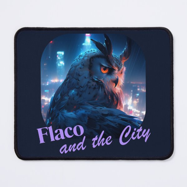 Item preview, Flaco and the City (transparent background) designed and sold by Mecha Brave Studio.