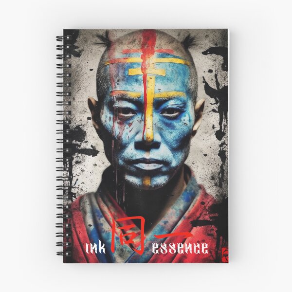 Item preview, Ink Essence - Japanese Aesthetic Surreal Kanji Symbol Painted Face Art 78 designed and sold by MadeByRobots.