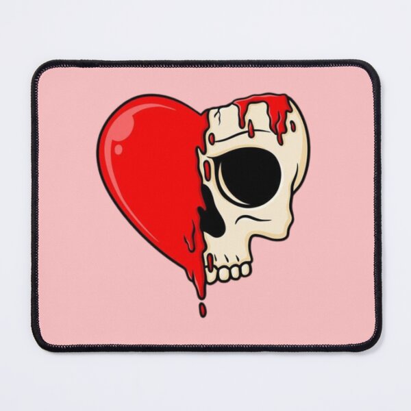 Item preview, Heart melting skull Cartoon designed and sold by kiamiontie.