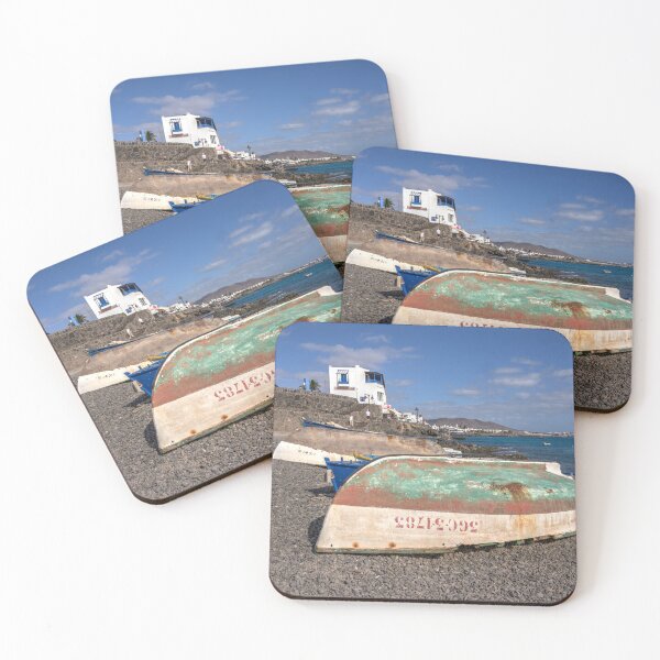 Item preview, Playa Blanca beach boat  designed and sold by hawkie.