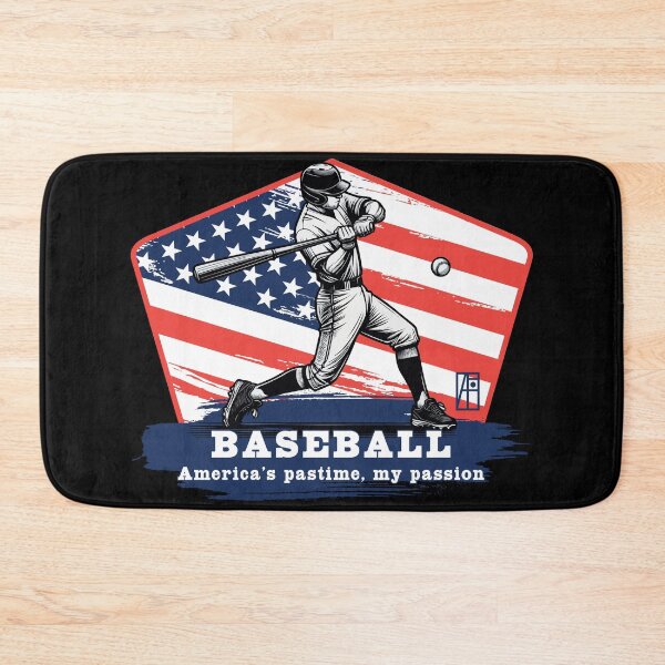 Item preview, USA - American BASEBALL - Baseball: America's pastime, my passion - color designed and sold by ArtProjectShop.