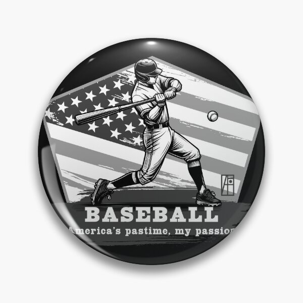 Item preview, USA - American BASEBALL - Baseball: America's pastime, my passion - bw designed and sold by ArtProjectShop.