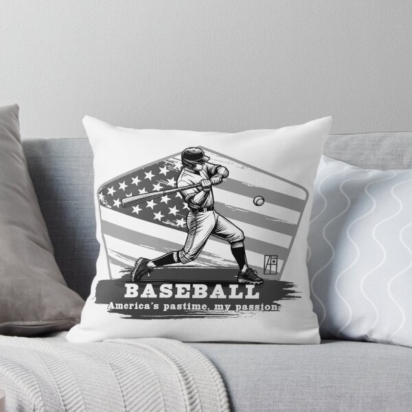Item preview, USA - American BASEBALL - Baseball: America's pastime, my passion - bw designed and sold by ArtProjectShop.