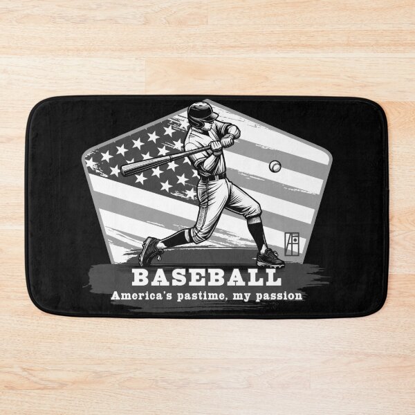 Item preview, USA - American BASEBALL - Baseball: America's pastime, my passion - bw designed and sold by ArtProjectShop.