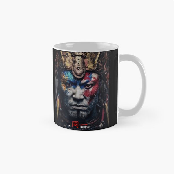 Item preview, Ink Essence - Japanese Aesthetic Surreal Kanji Symbol Portrait Painted Face Art 82 designed and sold by MadeByRobots.