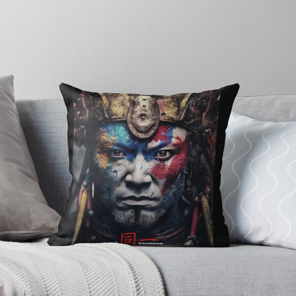 Item preview, Ink Essence - Japanese Aesthetic Surreal Kanji Symbol Portrait Painted Face Art 82 designed and sold by MadeByRobots.