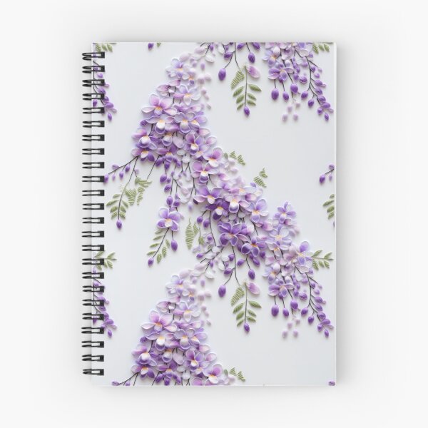 Aperçu de l'œuvre Fleurs de glycine brodées créée et vendue par SimoneBalman.
