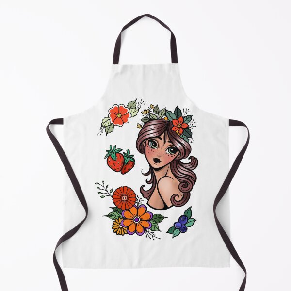 Item preview, flower power tattoo flash designed and sold by Talkapollock.