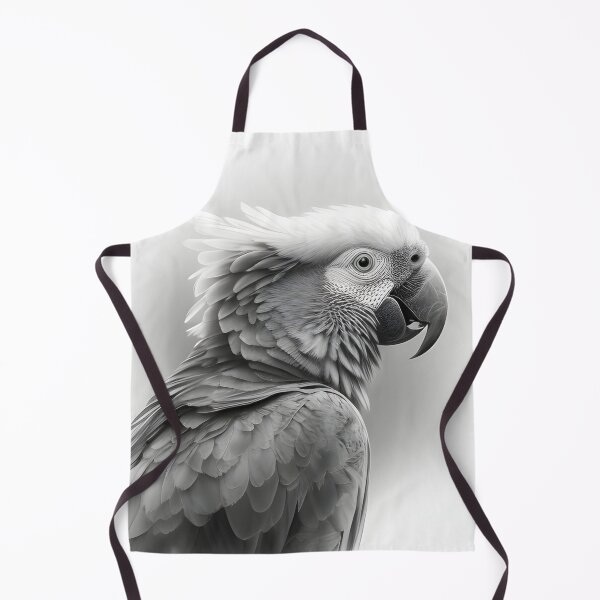 Item preview, Black and white Parrot pencil drawing designed and sold by Pencil-Art.