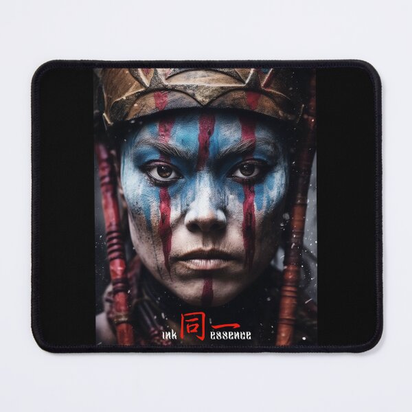 Item preview, Ink Essence - Japanese Aesthetic Surreal Kanji Symbol Portrait Painted Face Art 86 designed and sold by MadeByRobots.