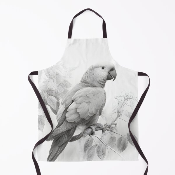 Item preview,  Black and white Parrot pencil drawing designed and sold by Pencil-Art.
