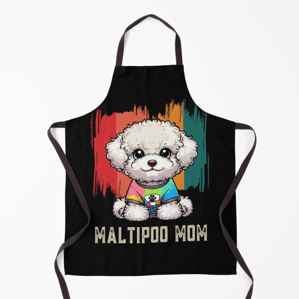 Item preview, Maltipoo Mom - Retro Maltipoo Mom, Dog Lover Chic designed and sold by JessArty ⭐⭐⭐⭐⭐.