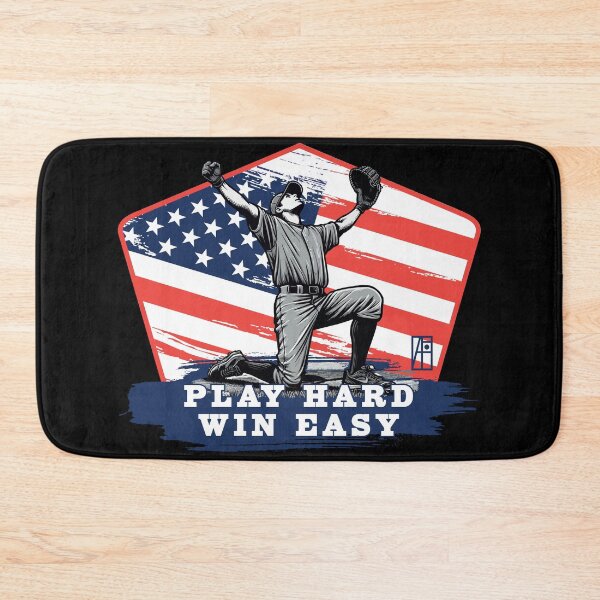 Item preview, USA - American BASEBALL - Baseball: Play hard, win easy - color designed and sold by ArtProjectShop.