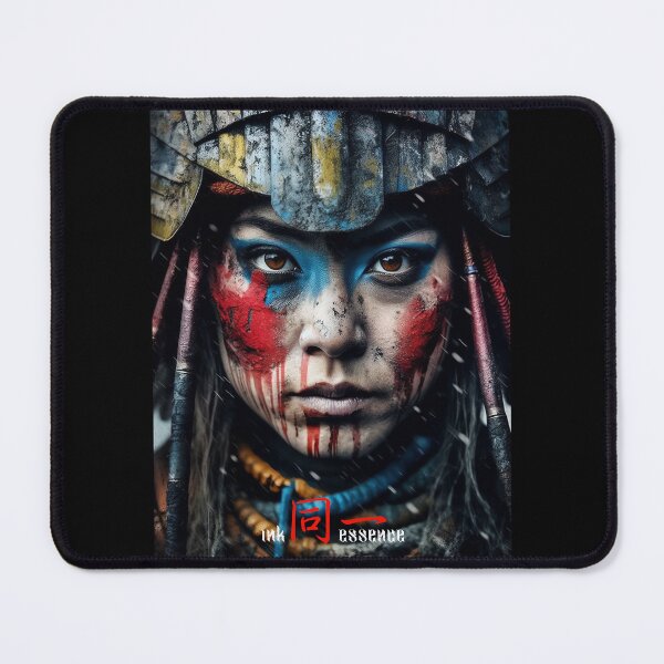 Item preview, Ink Essence - Japanese Aesthetic Surreal Kanji Symbol Portrait Painted Face Art 87 designed and sold by MadeByRobots.
