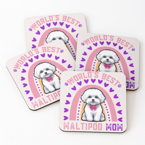 Item preview, Maltipoo Mom - World's best with Maltipoo Mom designed and sold by JessArty ⭐⭐⭐⭐⭐.