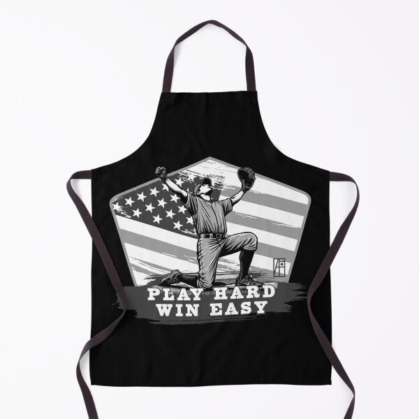 Item preview, USA - American BASEBALL - Baseball: Play hard, win easy - bw designed and sold by ArtProjectShop.