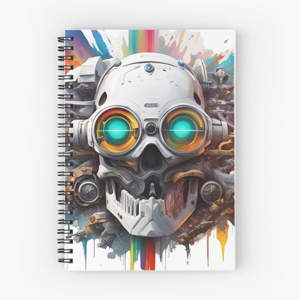 Item preview, Cyber skull with splash  abstract cool designed and sold by Coolparrotgirl.