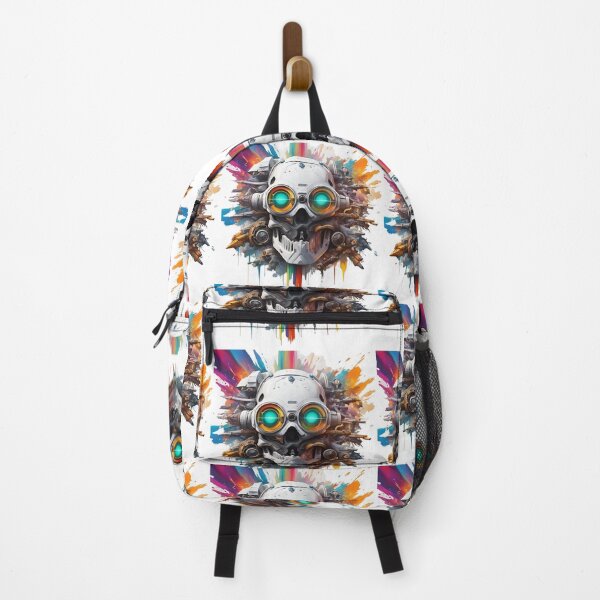 Item preview, Cyber skull with splash abstract cool designed and sold by Coolparrotgirl.
