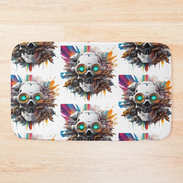 Item preview, Cyber skull with splash  abstract cool designed and sold by Coolparrotgirl.