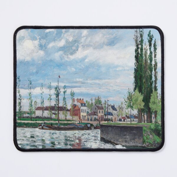 Item preview, The Lock at Pontoise (1872) by Camille Pissarro designed and sold by Suzana Djordjevic.