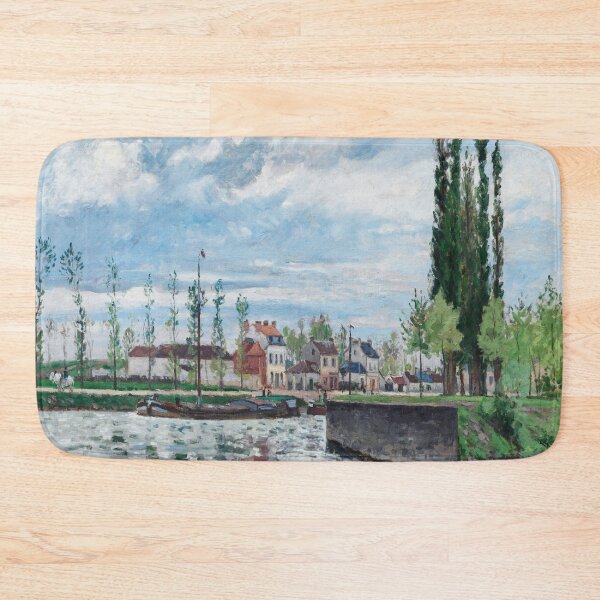 Item preview, The Lock at Pontoise (1872) by Camille Pissarro designed and sold by Suzana Djordjevic.