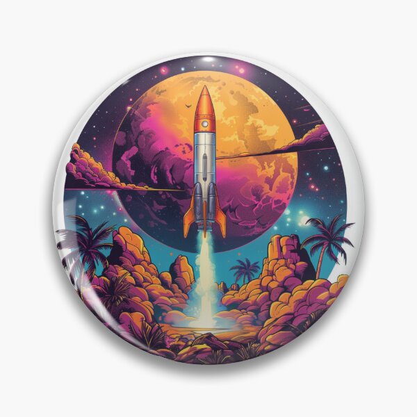 Item preview, spaceship taking off designed and sold by Revived Design.