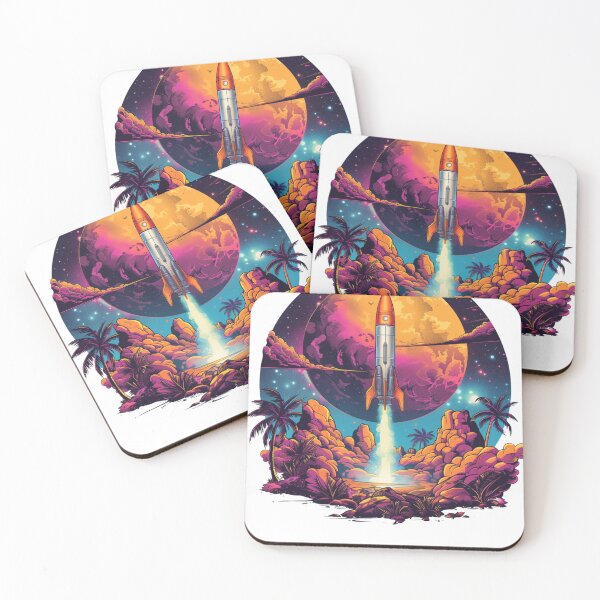 Item preview, spaceship taking off designed and sold by Revived Design.
