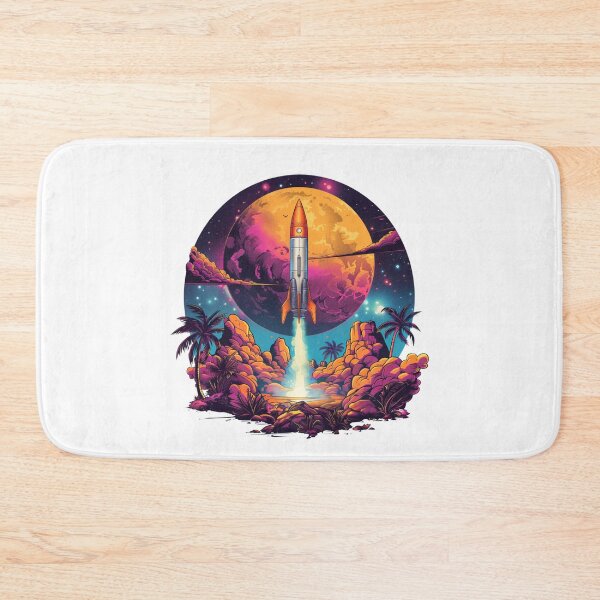 Item preview, spaceship taking off designed and sold by Revived Design.