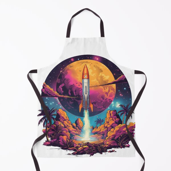 Item preview, spaceship taking off designed and sold by Revived Design.