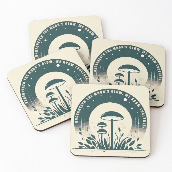 Item preview, Lunar Fungi Harmony - Bask in the Moonlit Growth Together designed and sold by FebricFusion.