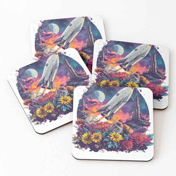 Item preview, Spaceship taking off designed and sold by Revived Design.
