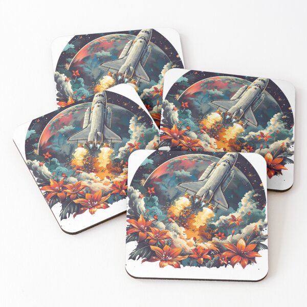 Item preview, Spaceship taking off designed and sold by Revived Design.