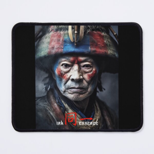 Item preview, Ink Essence - Japanese Aesthetic Surreal Kanji Symbol Portrait Painted Face Art 90 designed and sold by MadeByRobots.