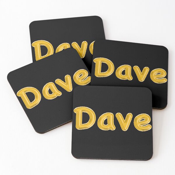 Item preview, Golden Balloon Dave Name Label (Black) designed and sold by NormadWorld.