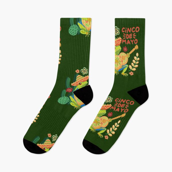 Item preview, Cinco de mayo, frog playing on guitar between cactus designed and sold by christmas-lady.