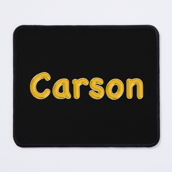 Item preview, Golden Balloon Carson Name Label (Black) designed and sold by NormadWorld.