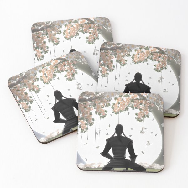 Item preview, Meditating Moon Warrior designed and sold by KokoroCreations.
