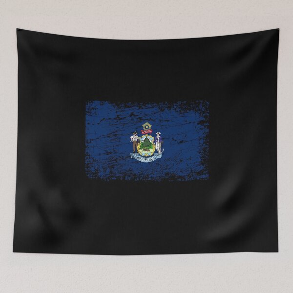 Item preview, Maine flag used look designed and sold by GeogDesigns.