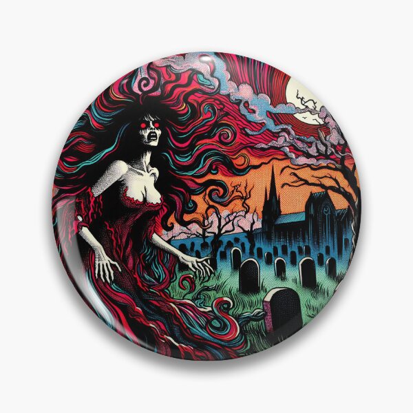 Item preview, Trippy Psychedelic Ghostly Graveyard Spirit designed and sold by AIPixelMaster.