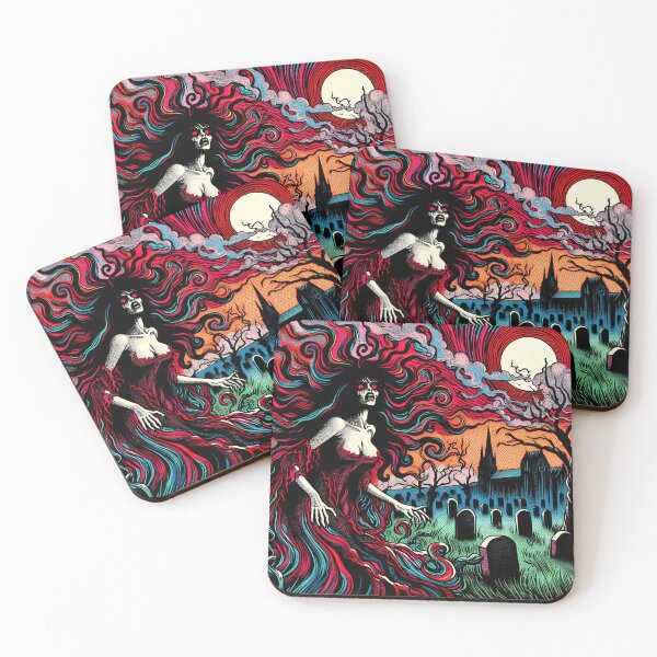 Item preview, Trippy Psychedelic Ghostly Graveyard Spirit designed and sold by AIPixelMaster.