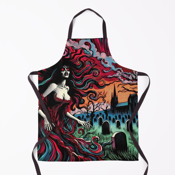 Item preview, Trippy Psychedelic Ghostly Graveyard Spirit designed and sold by AIPixelMaster.